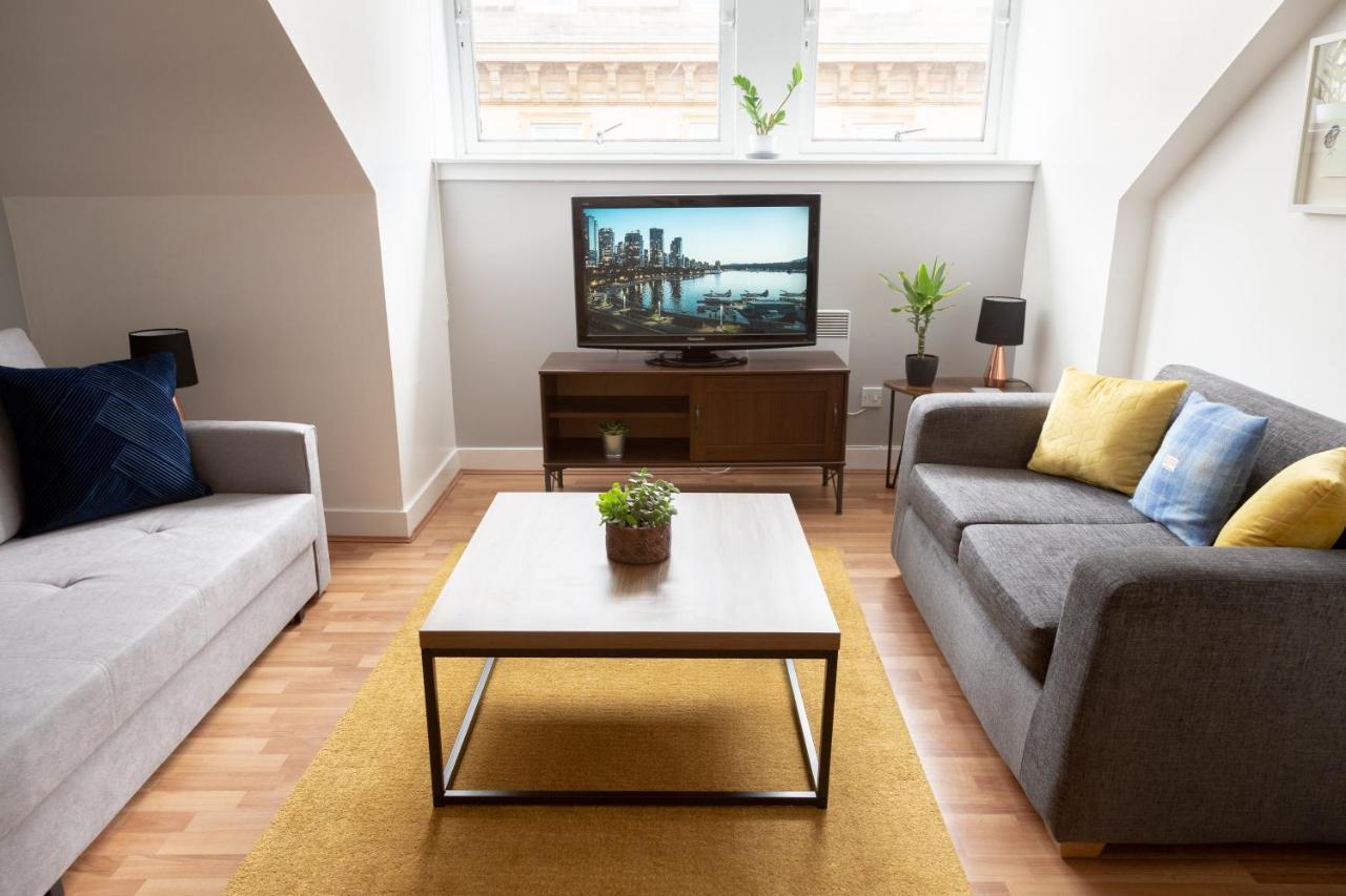 Modern Merchant City Apartment By George Square Glasgow Kültér fotó